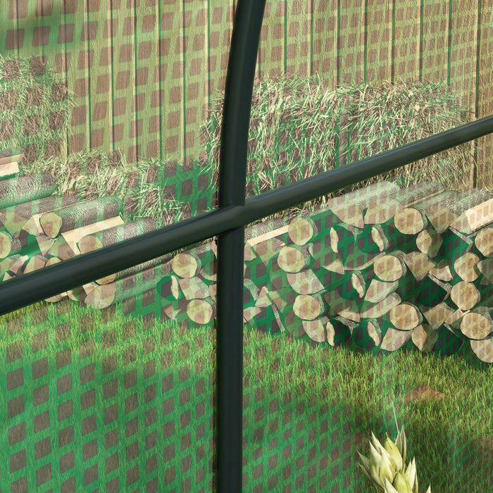 Outsunny Tunnel Greenhouse With Roll-up Door And Windows, 6.6'x10'x6.6'