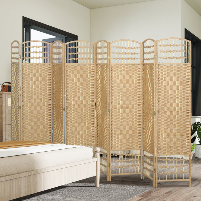 HOMCOM 5.6ft Folding Room Divider, Freestanding Privacy Screen for Bedroom