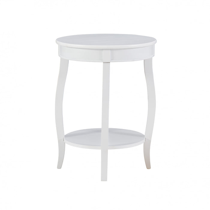 Rainbow Chairside Table - White