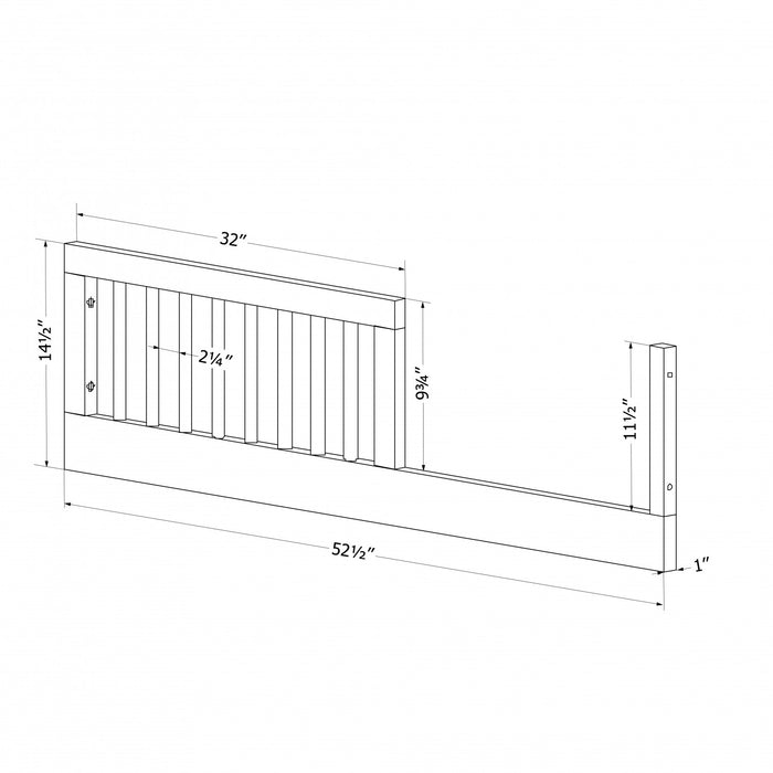 Milos Toddler Rail for Baby Crib - Pink Blush