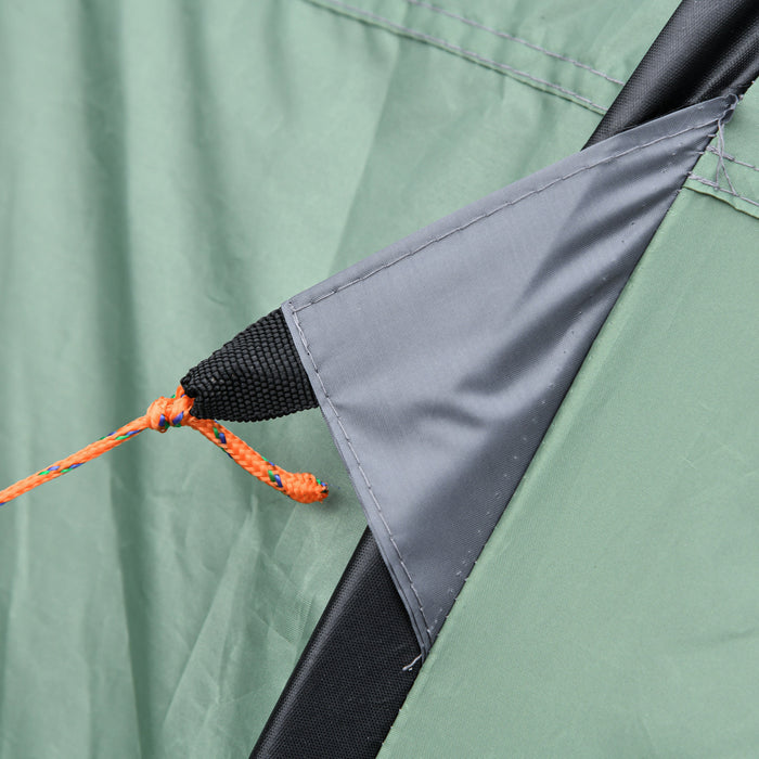 Outsunny 5 Person Camping Tent Automatic Pop Up Tent With Carry Bag Doors