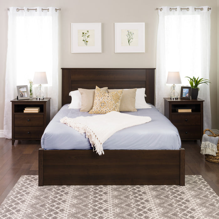 Queen Flat Panel Headboard - Espresso