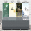 Outsunny Patio Furniture Covers Waterproof 600D, 75" x 28.3" x 29.9", Grey