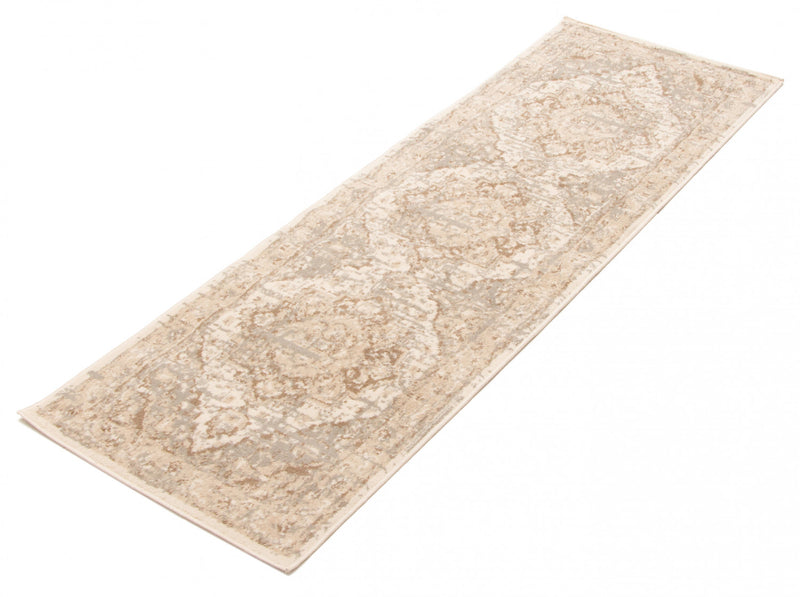 Priya Beige Area Rug - 2'8\" x 8'2\"