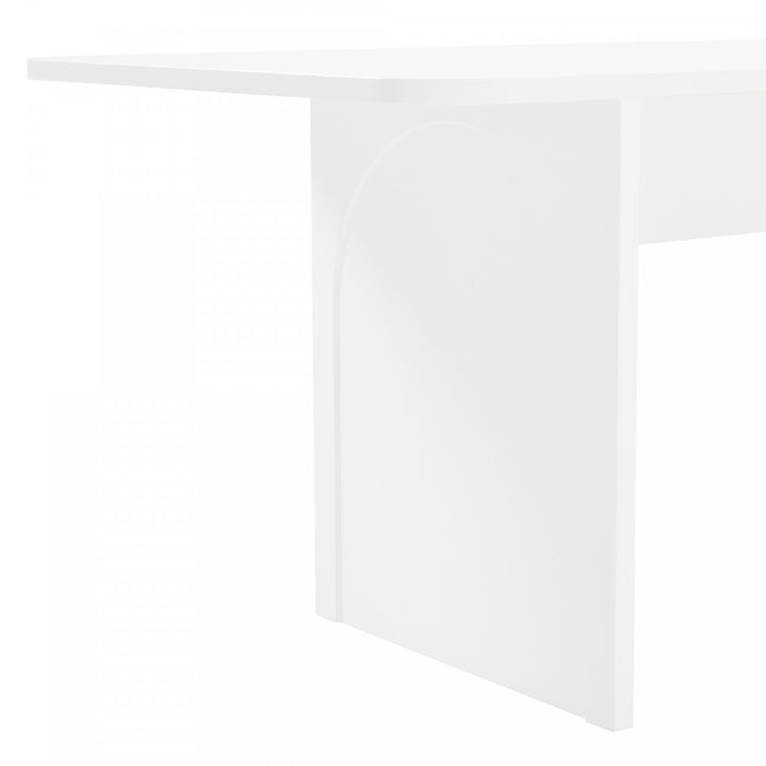 Ella Modern 79\" Dining Table in White