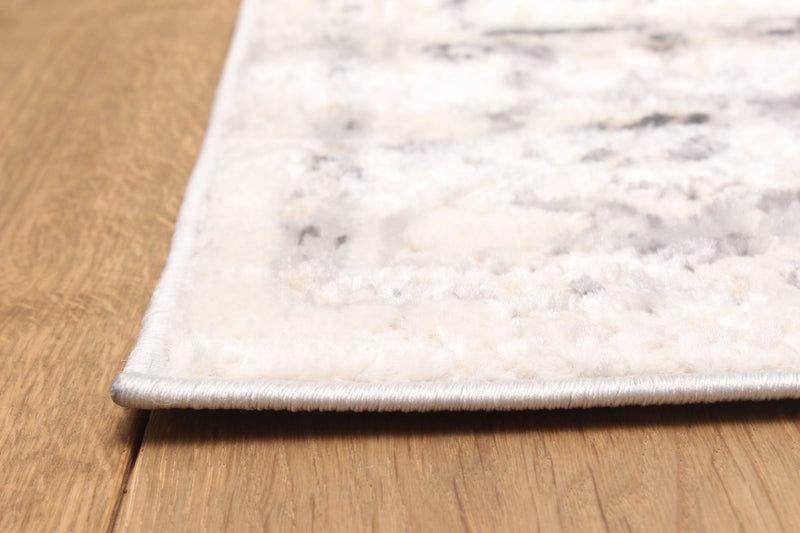 Mira Traditional 8'0\" x 10'0\" Area Rug in Grey Indoor Area Rug