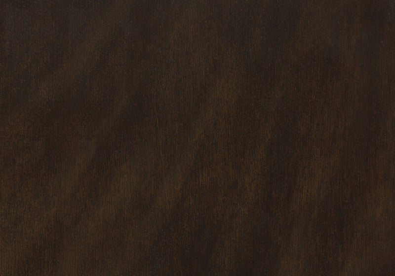 Dining Chair Set of 2 Dining Room Kitchen Brown Solid Wood Brown Leather-Look