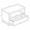 Navis Contemporary 32" Nightstand in Whitewashed Oak (1-Drawer) | Table de nuit contemporaine Navis 32" en chene blanchi (1 tiroir)