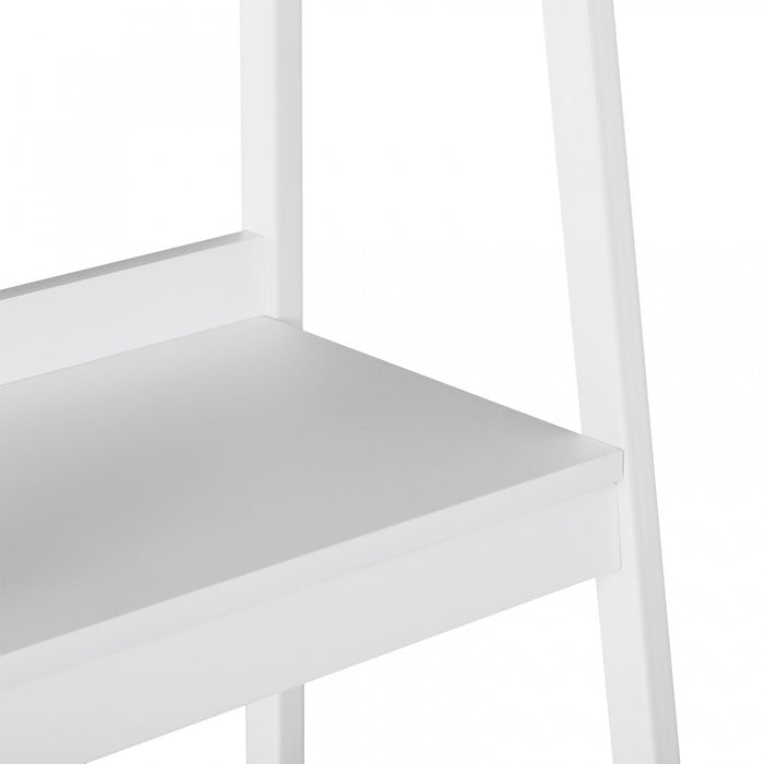 HOMCOM Set of 2, 4 Tier Ladder Shelf Bookcase, Multifunctional Display Rack