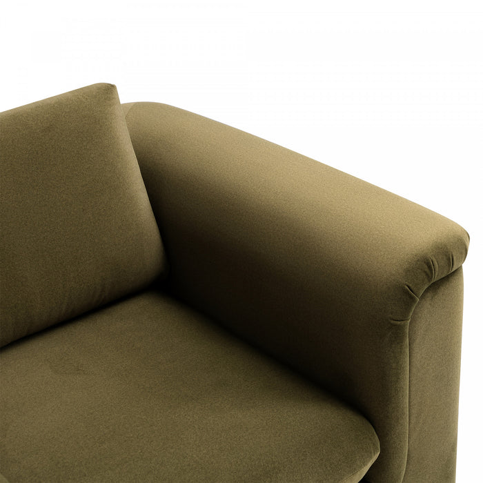 Haven Contemporary Modern Upholstered Accent Chair in Forest Green