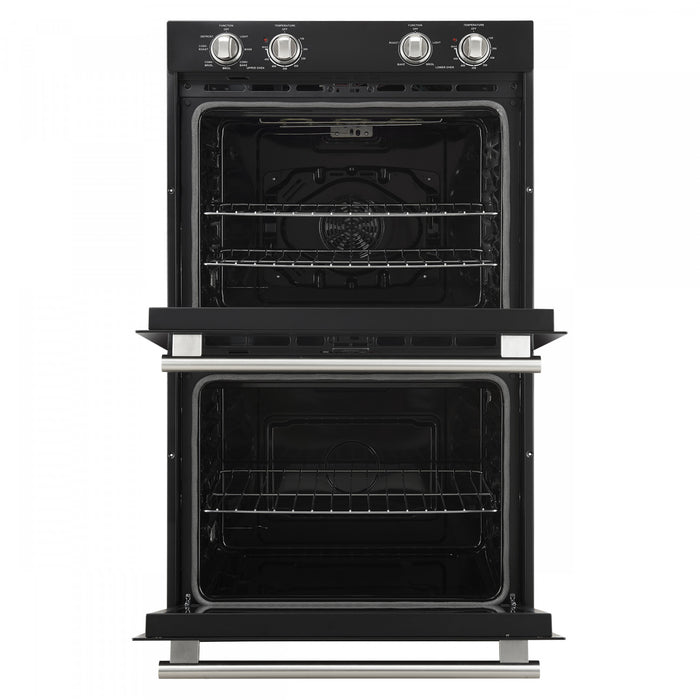 Forno Vomero 30 Inch Electric Double Wall Oven in Black, 5 cu. ft. Convection Oven - FBOEL1324-30BLK