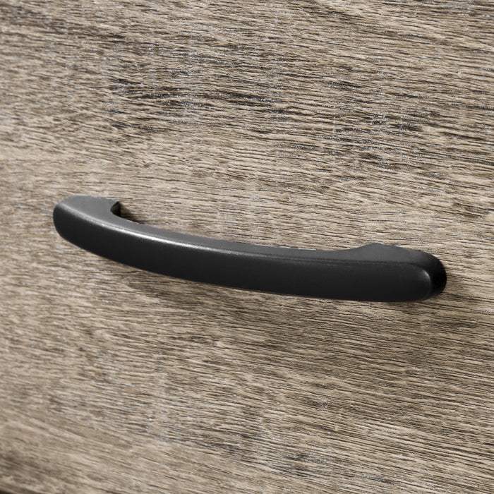 Axess Desk With Keyboard Tray - Weathered Oak 