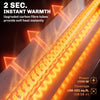 Outsunny 1500 W Wall Mounted Electric Patio Heater Outdoor Heater, Black