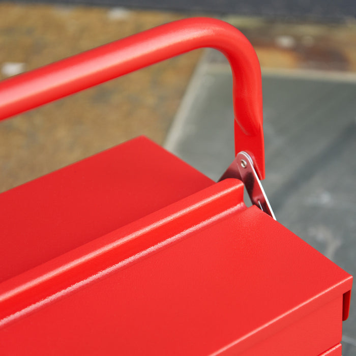 Durhand Portable 5-tray Metal Tool Box
