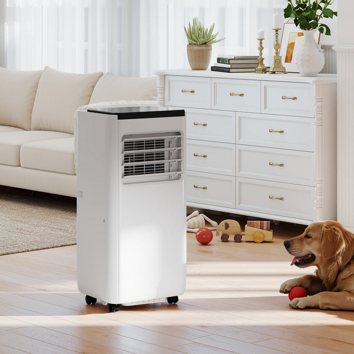 HOMCOM 8000 BTU AC Unit, Portable Air Conditioner with WiFi Control, White