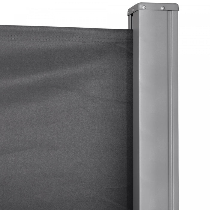 Outsunny 118\" X 63\" Retractable Side Awning Patio Outdoor Folding Privacy Screen With Resistance To Uv Rays & Wind, Grey