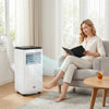 HOMCOM 10,000 BTU Portable Air Conditioner for 440 sqft room, Timer, White