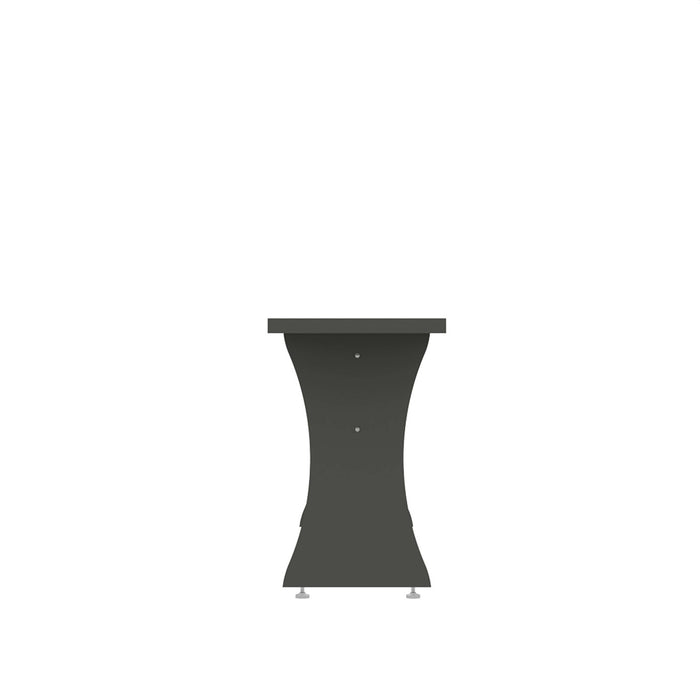 Coney Mid-Century Modern Dining Bench in Charcoal Gray - Set of 2