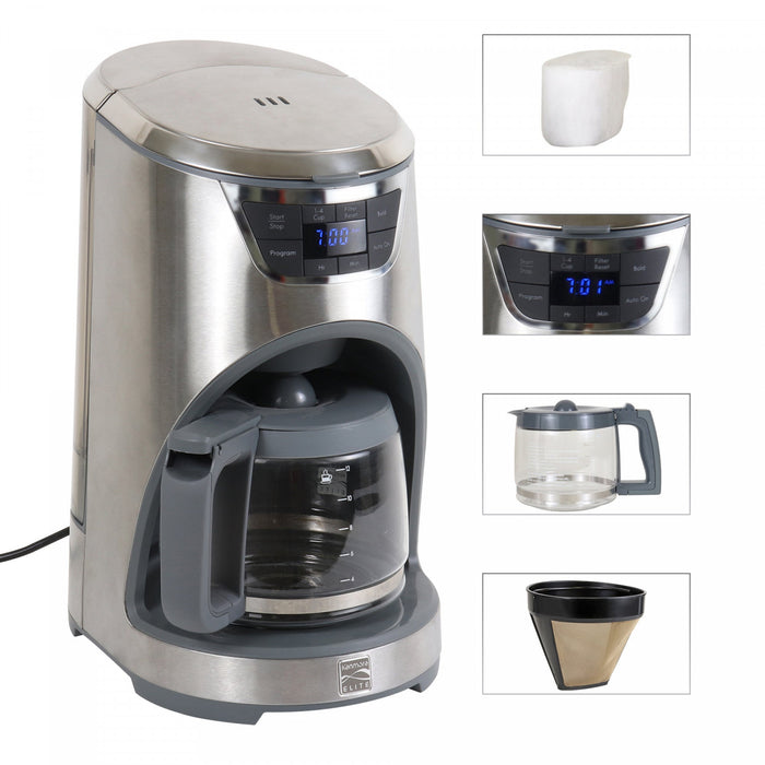 Kenmore Elite 12-Cup Drip Coffee Maker Stainless Steel - KKECM12SS