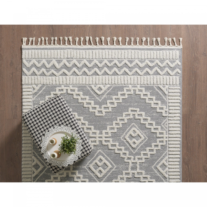 Quinto Moroccan Quatro Shag Area Rug - 2'7\" x 8'