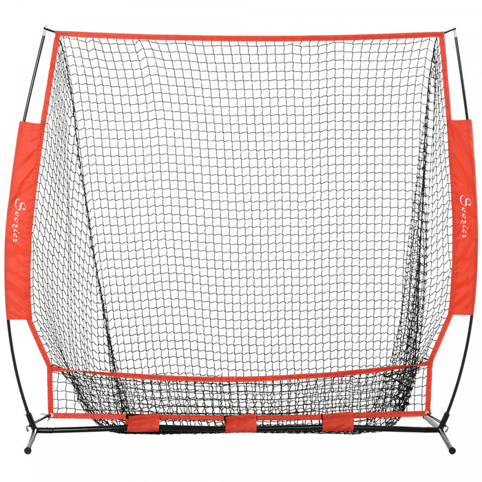 Soozier 6' X 6' Baseball Net, Hitting Pitching Practice Net With Carry Bag