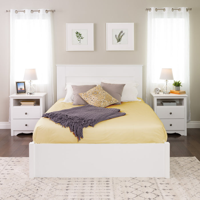 Queen Flat Panel Headboard - White