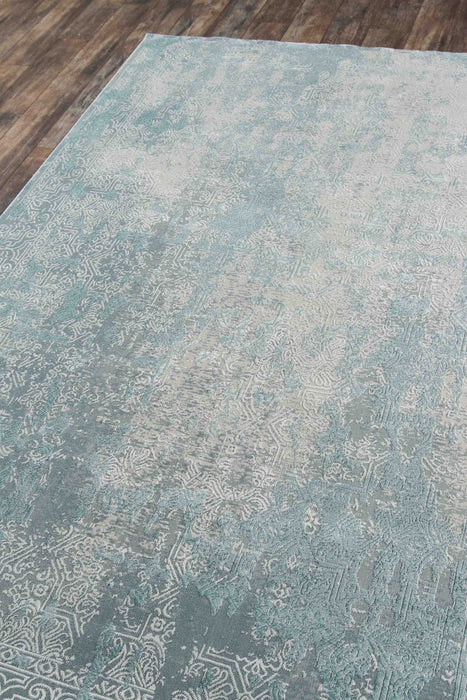 Elysia Traditional 7'9\" x Area Rug in Blue Indoor Area Rug