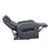 Kingsley 37 in. Leather Match Power Glider Recliner with Adjustable Headrest and USB - Black | Fauteuil inclinable electrique a mouvement coulissant Kingsley de 37 po en cuir assorti avec appuie-tete ajustable et ports USB - Noir