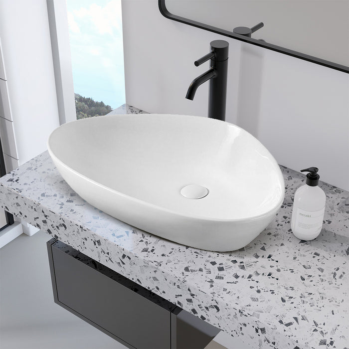 Shawny White Bathroom Sink