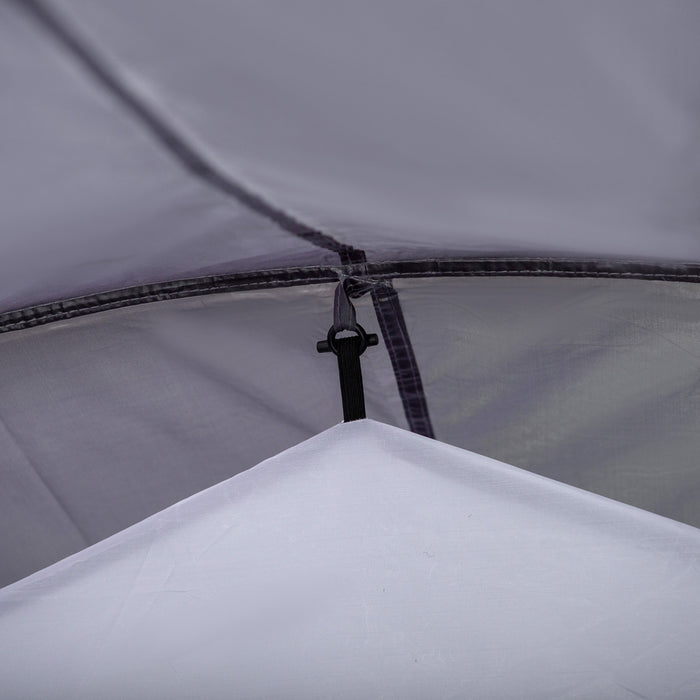 Outsunny Camping Dome Tent With Zippered Doors Carry Bag For 2-3 Person