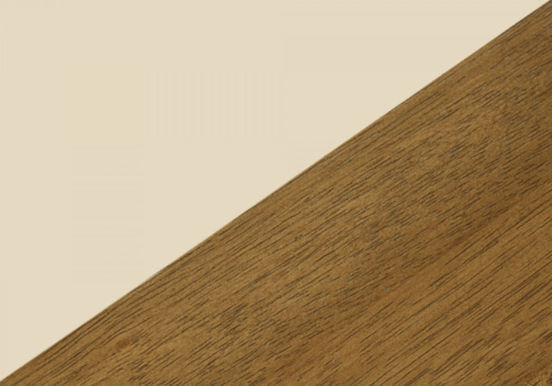 Dining Chair Set of 2 Kitchen Dining Room Oak & Cream Wood Legs Transitional