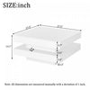 Ryan Rotating Coffee Table with LED Lighting and 360° Swivel Top,White | Ryan table basse pivotante – table basse avec eclairage LED et plateau rotatif a 360°, blanc