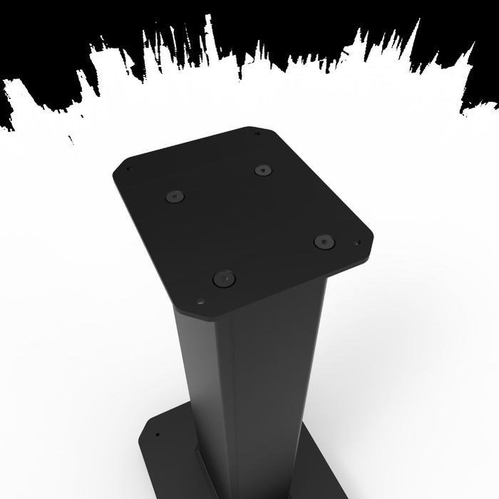 Kanto SX22 22\" Fillable Speaker Stands with Isolation Feet and Fillable Channel - Pair, Black
