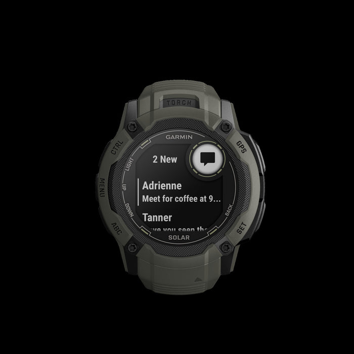 Garmin Instinct® 2x Solar Gps Smartwatch - Health & Fitness Tracking With Multi-band Gnss - Moss
