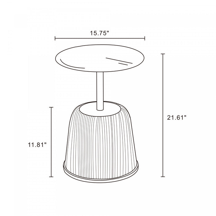 Anderson Modern 2-Piece Coffee Table & End Table Set in Orange