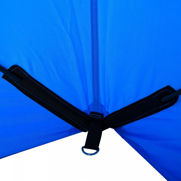 Outsunny 2 Person Pop Up Ice Fishing Tent Shelter With Carry Bag, Blue