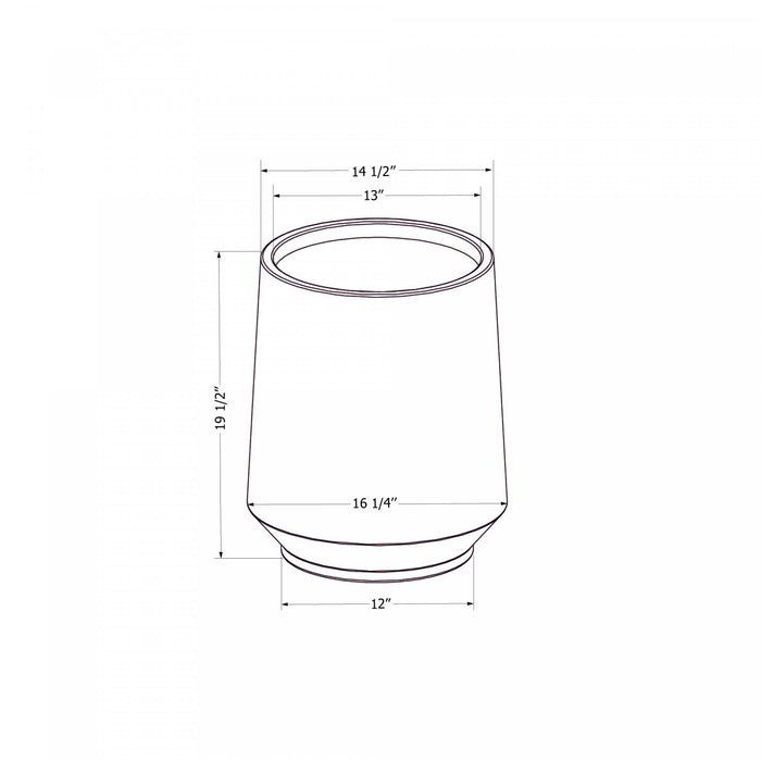 Dalya 19\" Planter - Greige