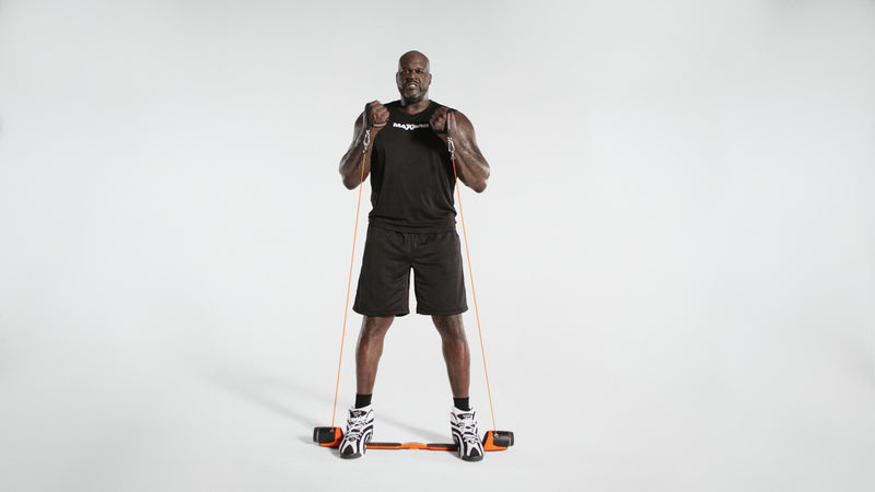 Maxpro Fitness Portable Smart Cable Home Gym - All-in-one Exercise Machine W/bluetooth - Build, Burn & Tone. Strength, Hiit, Plyo - Orange