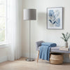 Harlan Contemporary Floor Lamp, Brushed Nickel & Silver, 57" | Harlan Lampadaire contemporain, Nickel brosse et Argent, 57 po H