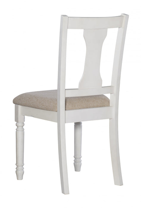 Willow White Fabric Accent Dining Chair - Set of 2