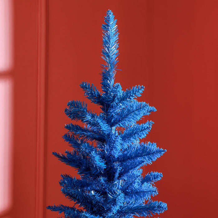 Homcom 7ft Pencil Artificial Christmas Tree With Realistic Branches