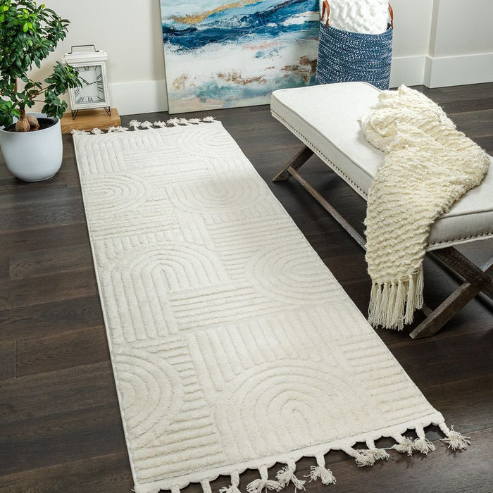 Quinto Geo Circles Shag Area Rug - 2'7\" x 8'