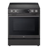 LG 30" 6.3 Cu. Ft. Smart Slide-In Induction Range with Air Fry - Black Stainless - LSIL6334ZE | Cuisinière à induction encastrée intelligente LG de 6,3 pi3 et de 30 po avec friture à air - acier inoxydable noir - LSIL6334ZE