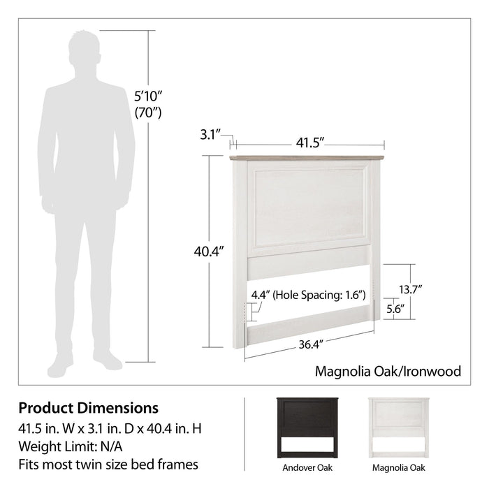 Ameriwood Home Hillview Espresso Headboard - Twin Size