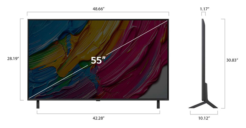 LG 55\" QNED80 QNED 4K UHD Smart webOS TV (55QNED80AUA.ACC) - 2025 Model