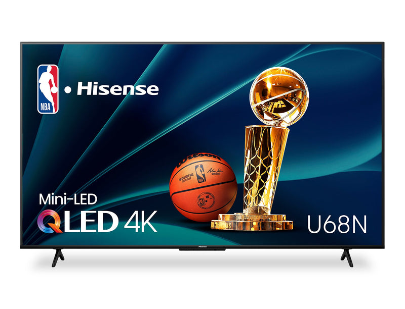 Hisense 75\" QLED Mini LED 4K UHD HDR10+ Dolby Vision 60Hz Google Smart TV (75U68N)