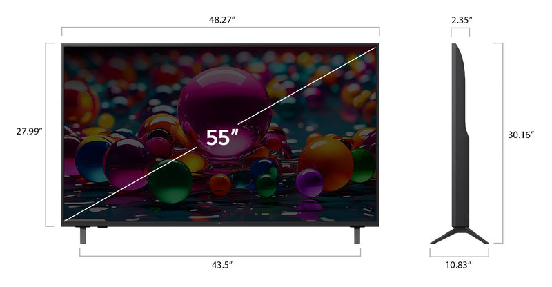 LG 55\" UA77 4K UHD Smart webOS TV (55UA7700PUB.ACCQ) - 2025 Model