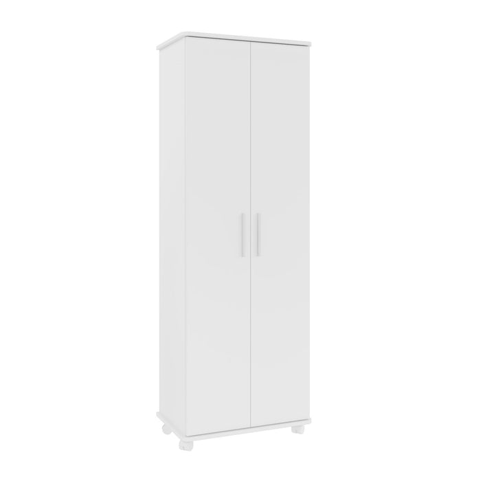 Manhattan Comfort Innovative Catalonia Mobile Shoe Closet with 10 Shelves - White