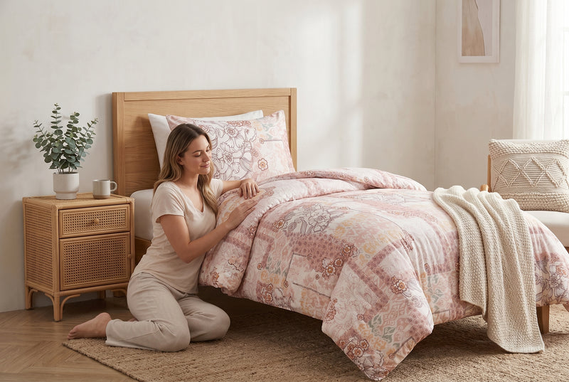 Camille 2-Piece Twin Reversible Comforter Set