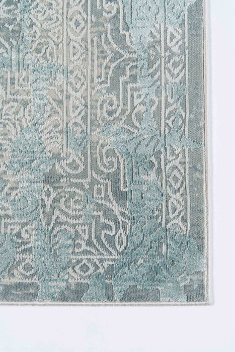 Elysia Traditional 5'1\" x Area Rug in Blue Indoor Area Rug